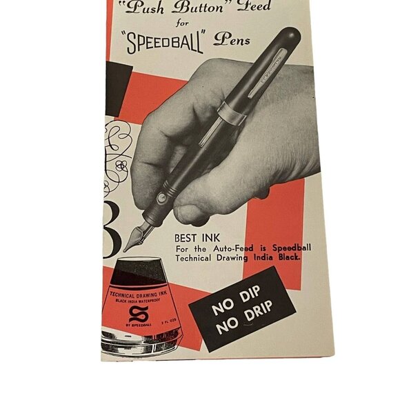 Speedball No. 5 Art Pen Kit With Assorted Nibs & Pen Holder Made In USA Hunt Man - Picture 5 of 13